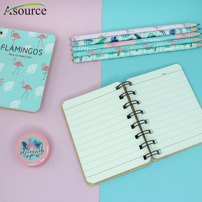 Mini cuaderno de encuadernación en espiral con hilo A4 de moda de 70 g/m²
