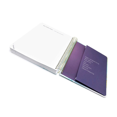 Cuaderno espiral SGS A4 que imprime el cuaderno del regalo de las mujeres de la personalización
