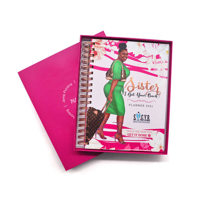 Cuaderno espiral de estampado en caliente que imprime la encuadernación personalizada de la impresión del libro del diario
