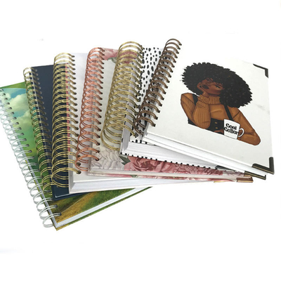 ODM del OEM de la impresión del libro de ejercicios de la impresión del cuaderno espiral de tapa dura A6