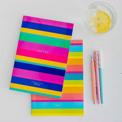 Cuaderno espiral personalizado que imprime el bloc de notas estacionario Kawaii Kraft