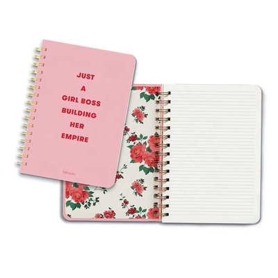 Cuaderno espiral personalizado que imprime el bloc de notas estacionario Kawaii Kraft