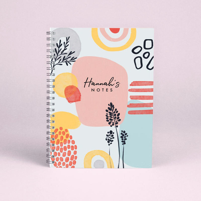 Cuaderno espiral personalizado que imprime el bloc de notas estacionario Kawaii Kraft