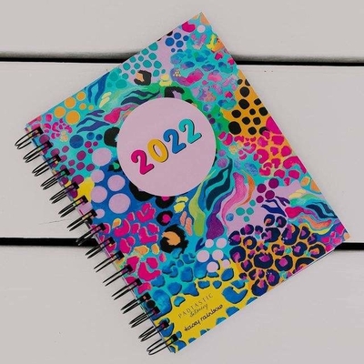 Cuaderno espiral personalizado que imprime el bloc de notas estacionario Kawaii Kraft
