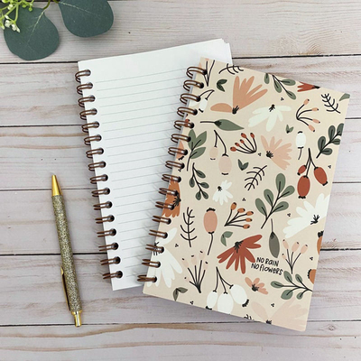 Cuaderno espiral personalizado que imprime el bloc de notas estacionario Kawaii Kraft