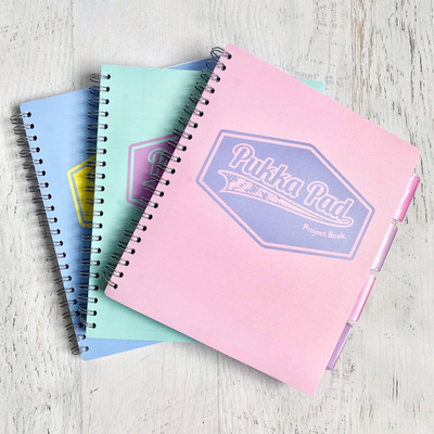 Cuaderno espiral personalizado que imprime el bloc de notas estacionario Kawaii Kraft