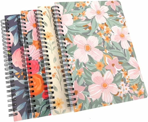 5.5&quot;X8.5'' 6&quot;X9&quot; 8.5&quot;X11&quot; Cuaderno espiral Impresión Diario Cuaderno de bocetos rayado con alambre