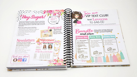 Cuadernos de ejercicios personalizados con barniz mate brillante 100 120 140 páginas