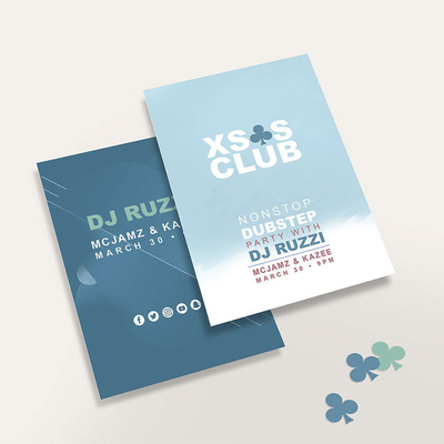 A3 a A6 Club Brochure Flyer Printing PMS Color Party Flyers Printing