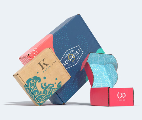Logotipo personalizado de la caja de regalo de la moda de la caja de envío de la imagen de la capa UV