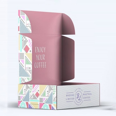 Logotipo personalizado de la caja de regalo de la moda de la caja de envío de la imagen de la capa UV