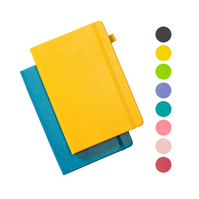Cuaderno espiral de cuero grabado en relieve de la PU que imprime a Logo Journals de encargo