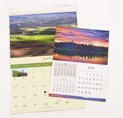 Obras de oficina 2024 Calendario de escritorio Impresión de costumbre Coser Enlace