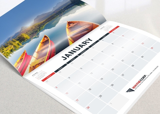 Calendario hecho a medida 2024 Impresión Flip Desk Table