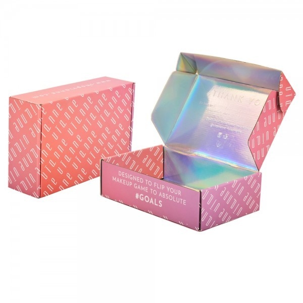Caja de envío de correo personalizado láser Cajas de zapatos de tablero de tarjeta de color CMYK