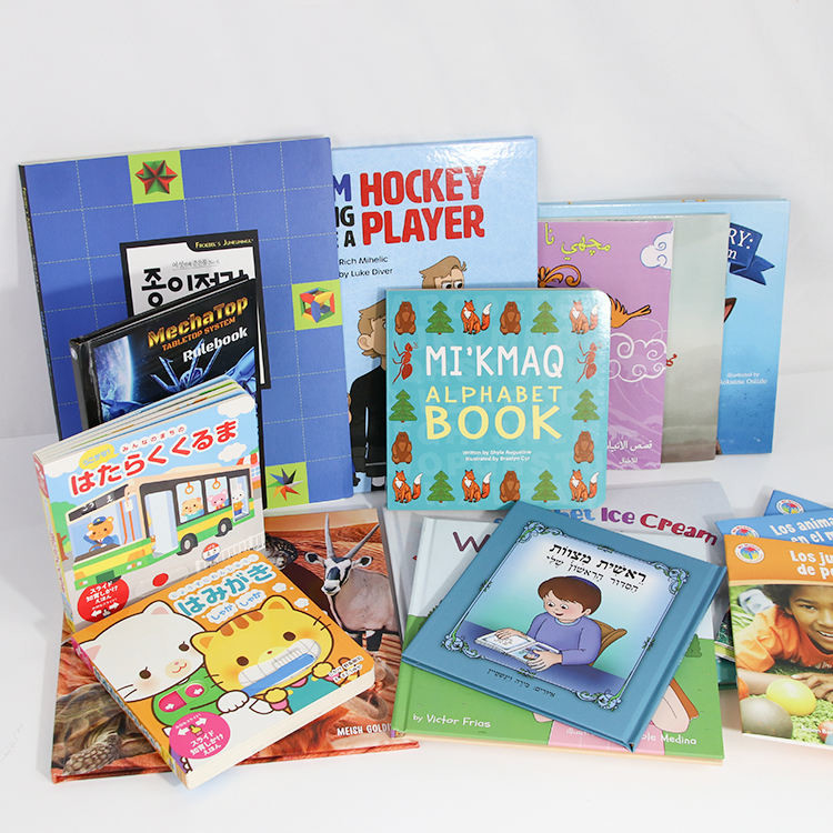 A3 A4 A5 A6 impresión de libro personalizada impresión de libro de tablero para colorear para niños