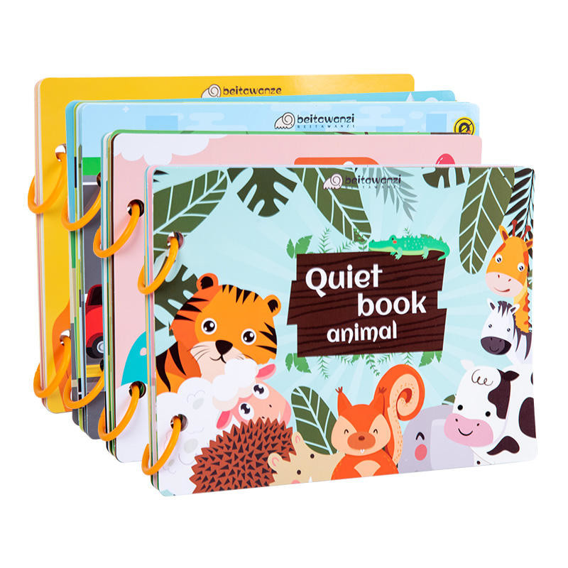 Libro de actividades para niños pequeños de aprendizaje temprano en edad preescolar, libro de tablero para niños de 6 &quot;X6&quot; a 10 &quot;X10&quot;
