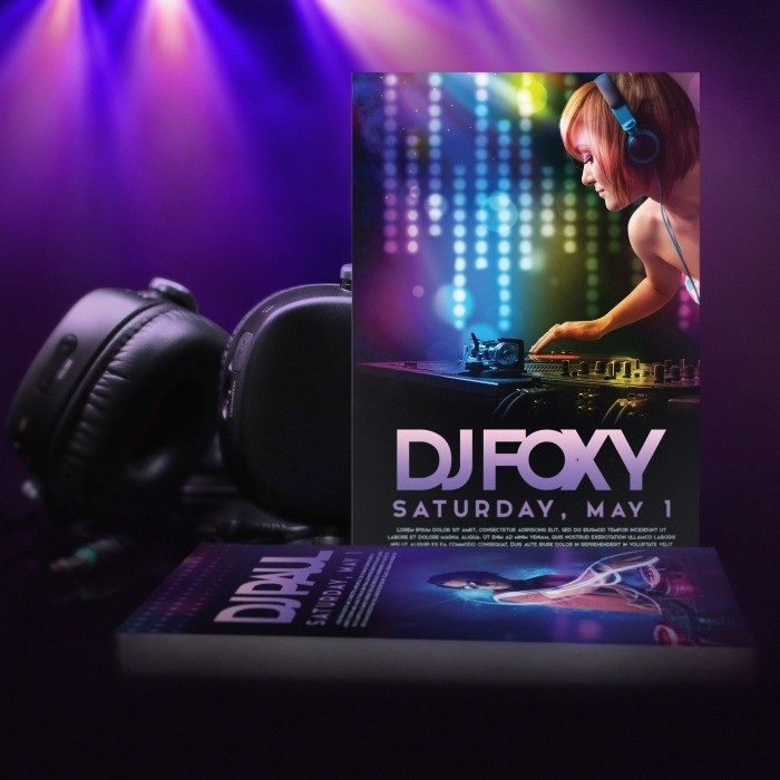 A3 a A6 Club Brochure Flyer Printing PMS Color Party Flyers Printing
